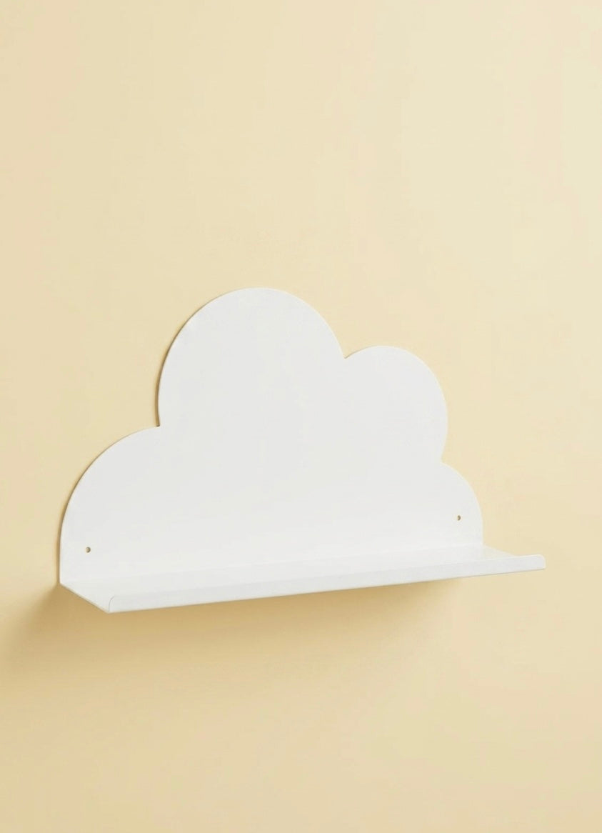 The Cloud Shelf mounted on yellow wall, Little Nomad