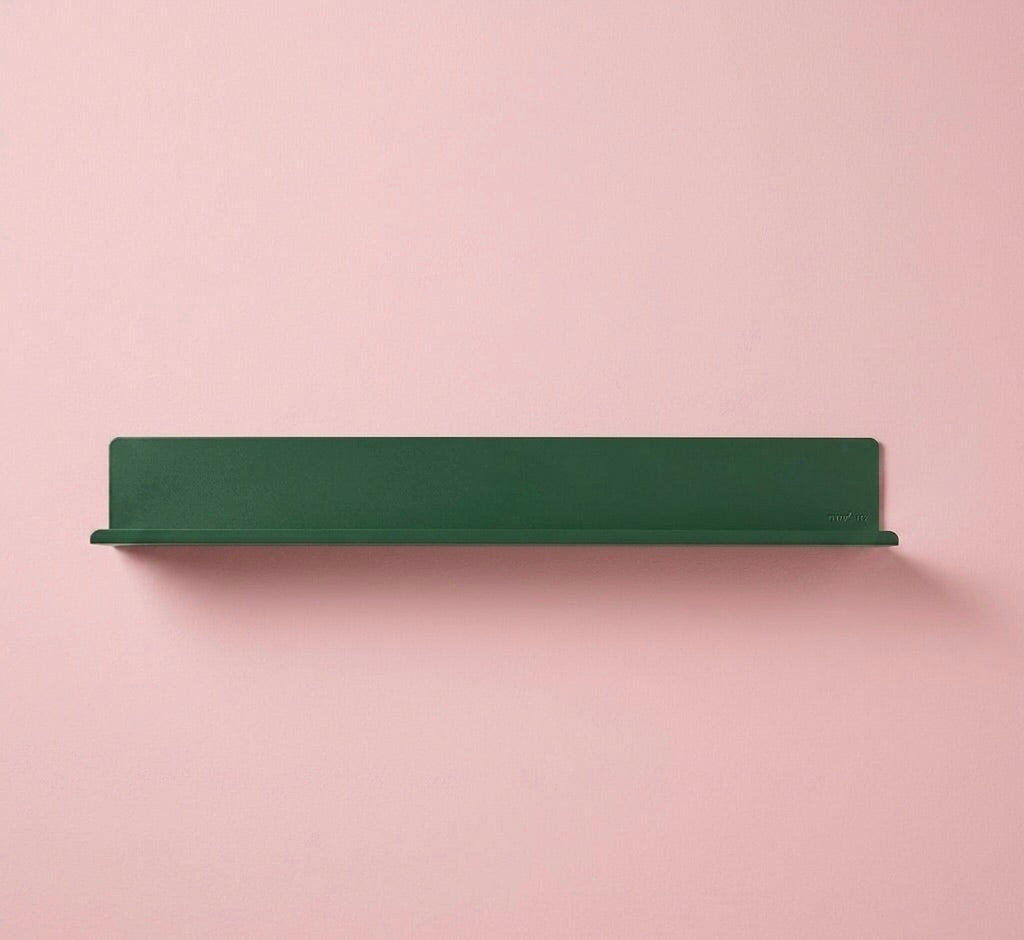Lip Shelf in Green on pink bac