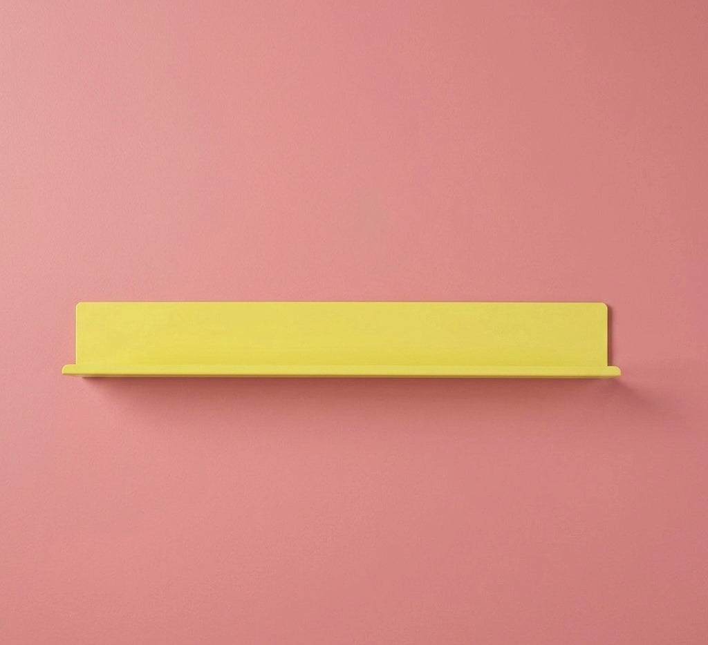 Lip Shelf in Yellow on pink background, Little Nomad